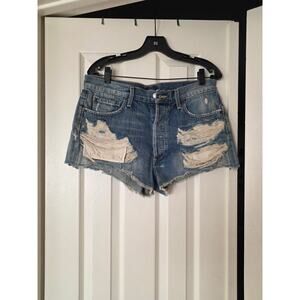 AGOLDE Distressed Denim Jean Shorts - Like New!